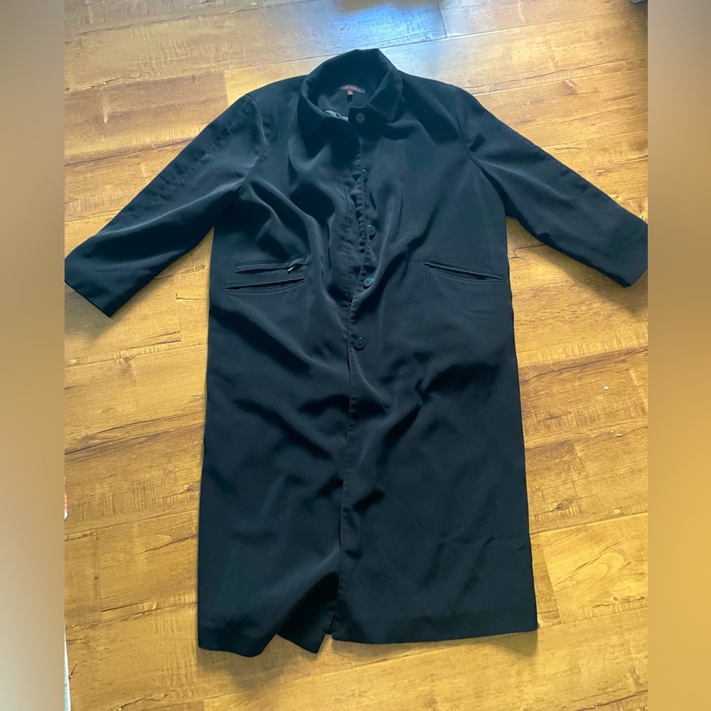 ANNE KLIEN black trench suit